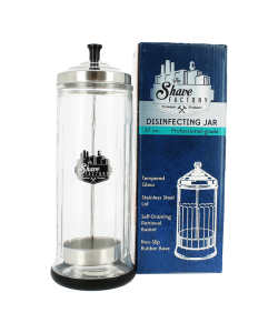 Szklany pojemnik do sterylizacji The Shave Factory Disinfecting Jar 1100 ml