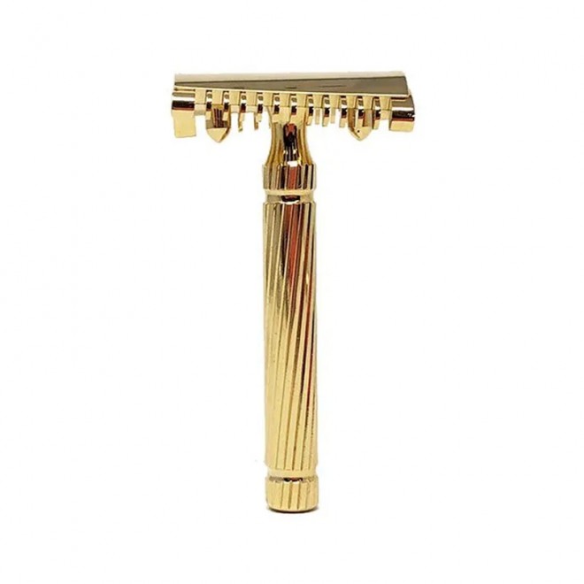 Maszynka do golenia Fatip Piccolo Storto Original Open Comb Gold 42153