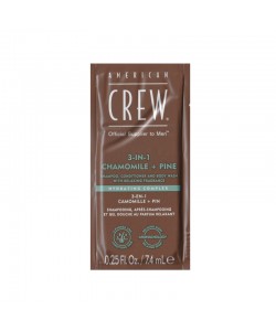 Szampon (3 w 1) American Crew Shampoo Conditioner and Body Wash Chamomile Pine 7.4 ml