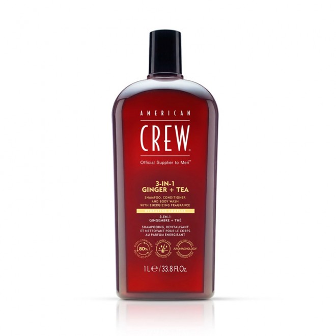 Szampon (3 w 1) American Crew Shampoo Conditioner and Body Wash Ginger Tea 1000 ml