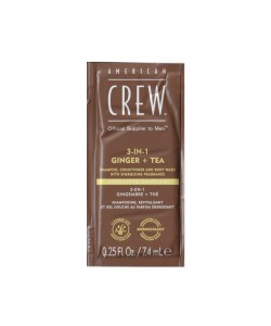 Szampon (3 w 1) American Crew Shampoo Conditioner and Body Wash Ginger Tea 7.4 ml