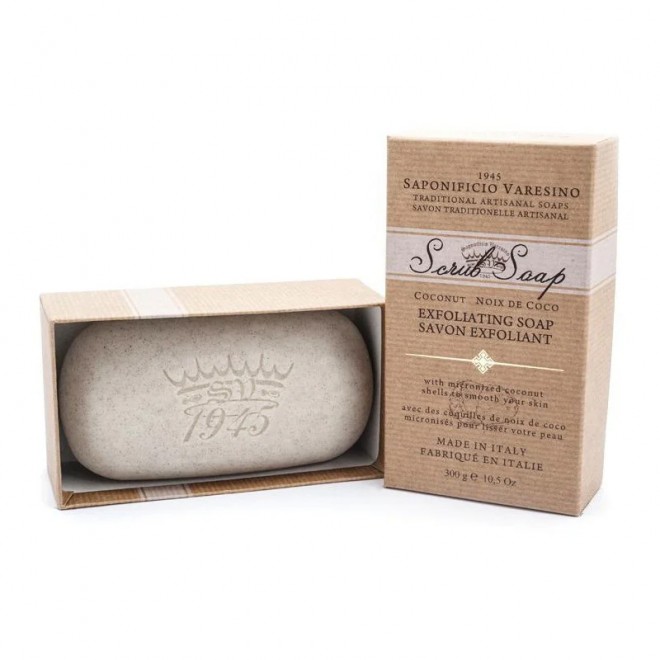 Mydło-scrub Saponificio Varesino Coconut Scrub Soap 300 g