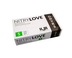 Rękawice nitrylowe bez pudru HJR Onyks Nitrylove rozmiar S