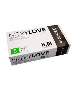 Rękawice nitrylowe bez pudru HJR Onyks Nitrylove rozmiar S