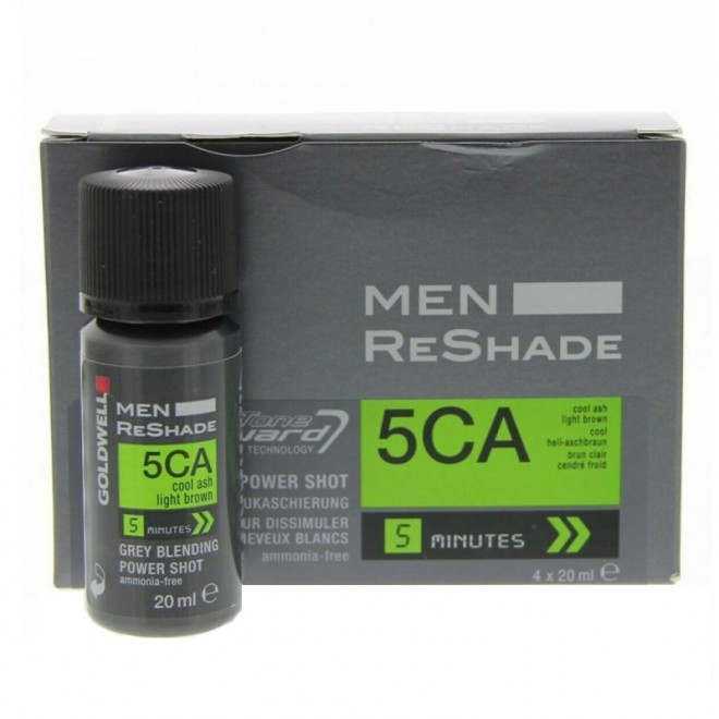 Odsiwiacz do włosów Goldwell Men Re-Shade 5CA Grey Blending Light Brown 4 x 20 ml