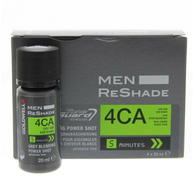 Odsiwiacz do włosów Goldwell Men Re-Shade 4CA Grey Blending Mid Brown 4 x 20 ml