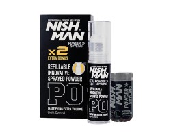 Puder do stylizacji włosów Nishman Powder hair styling 20g+20g P0 refilable
