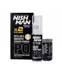 Puder do stylizacji włosów Nishman Powder hair styling 20g+20g P0 refilable