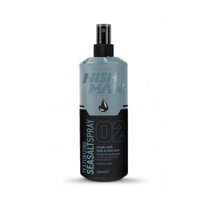 Słony spray do stylizacji włosów Nishman Texturizing Sea Salt Spray 02 200 ml