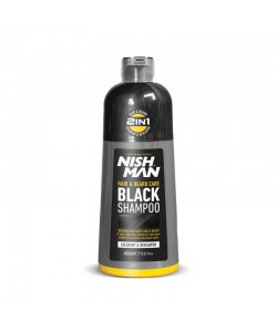 Szampon do włosów i brody Nishman Hair & Beard Black Shampoo 400ml