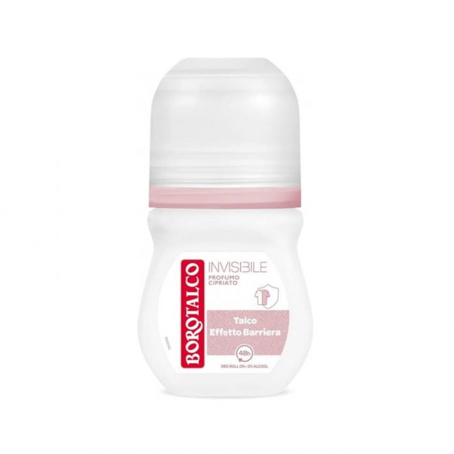 Dezodorant Borotalco Roll On w kulce Bez Plam Invisible 50 ml