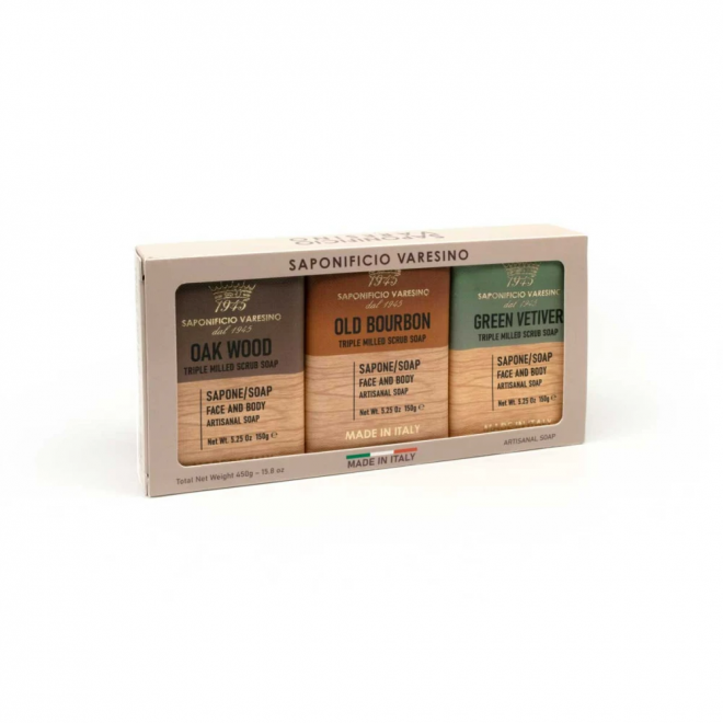 Zestaw mydła Saponificio Varesino Men Mix 3x150 g