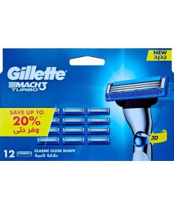 Wkłady Gillette Mach 3 Original 12szt - ostrza do maszynek golenia