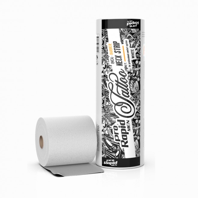 Kołnierzyki barberskie ProRapid Men Series Neck Strip białe 500szt