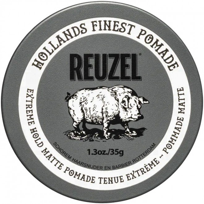 Modelująca matująca pomada do włosów na bazie wody Reuzel Extreme Hold Pomade Piglet 35 g