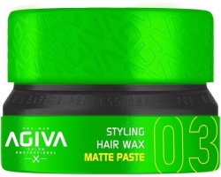 Wosk-pasta matowa do stylizacji do włosów Agiva Hair wax matte paste 03 green 155ml