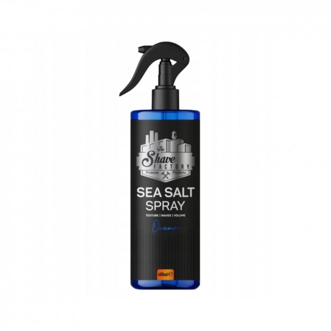 The Shave Factory Sea Salt — sól morska spray do stylizacji włosów 400 ml — tekstura, objętość i naturalne fale