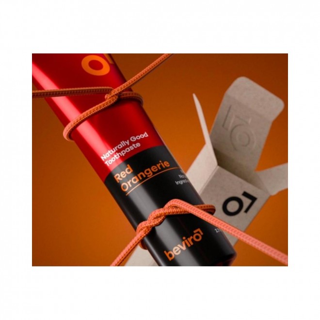 Pasta do zębów Beviro Naturally Good Toothpaste Red Orangerie 80 ml – naturalne wzmacnianie szkliwa i świeży smak czerwonej pomarańczy  