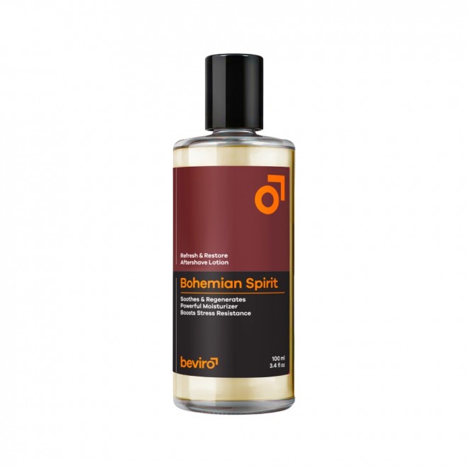 Woda po goleniu Beviro Refresh & Restore Aftershave Lotion Bohemia 100 ml – odświeżenie, regeneracja i zapach cytrusów, migdałów oraz paczuli