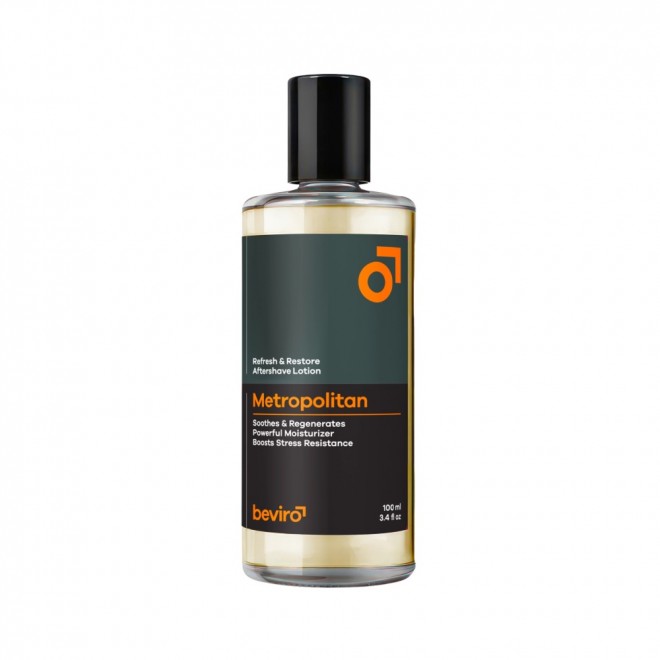 Woda po goleniu Beviro Refresh & Restore Aftershave Lotion Metropolitan 100 ml – nowoczesna pielęgnacja i świeży, elegancki zapach
