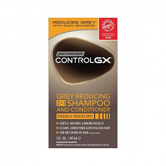 Szampon do Włosów 2w1 z koloryzacją Just For Men ControlGX 2in1 Colorant 118ml – redukcja siwizny i pielęgnacja