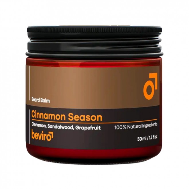 Balsam do brody Beviro Cinnamon Season 50 ml - naturalny balsam do brody