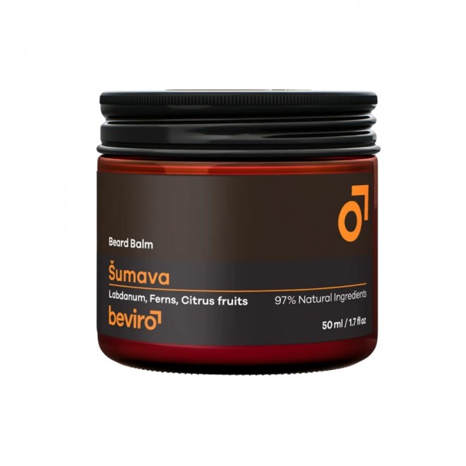 Balsam do brody Beviro Šumava 50 ml — odżywienie i lekka stylizacja dla dłuższej brody | 97% składników naturalnych