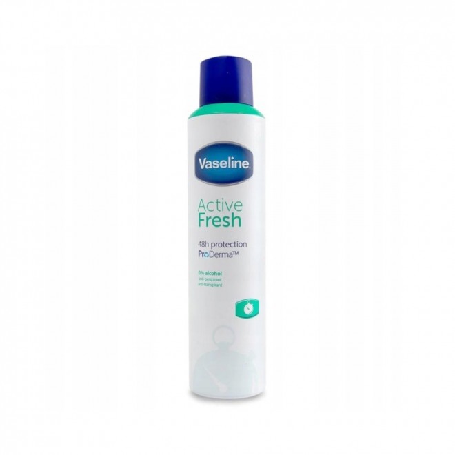 Dezodorant w sprayu Vaseline Active Fresh 250 ml — świeżość i ochrona na co dzień