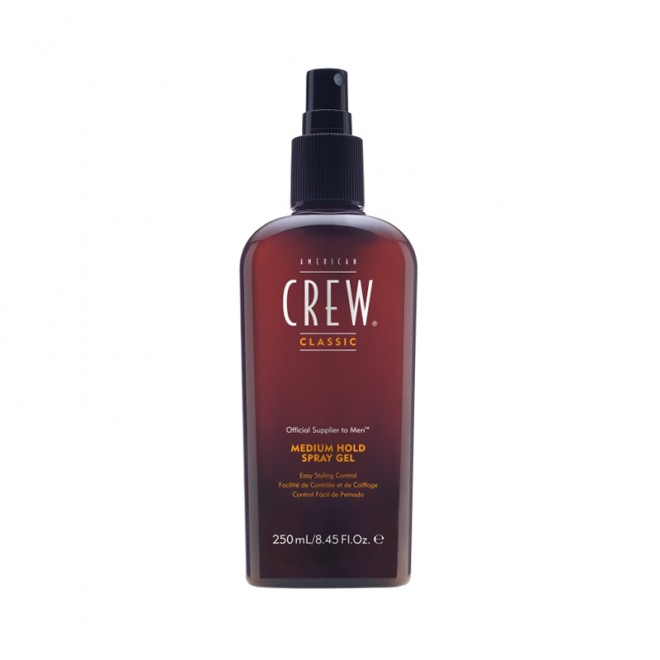 Spray-żel do włosów American Crew Medium Hold Spray Gel 250ml o średnim chwycie 