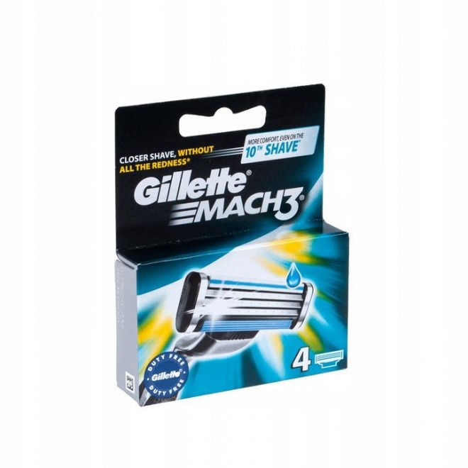 Ostrza do maszynek do golenia Gillette Mach 3 - 4 szt.