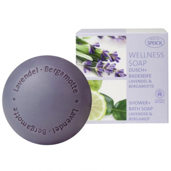 Mydło kąpielowe Speick Wellness Soap Sea Lavender & Bergamot z ekstraktem z lawendy i bergamotki 200 g