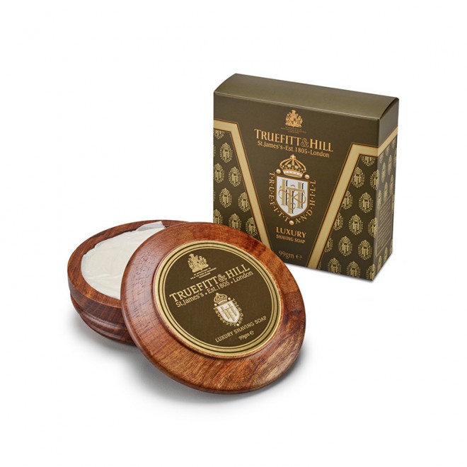 Mydło do golenia Truefitt & Hill Luxury Shaving Soap w drewnianym tyglu 99 g 