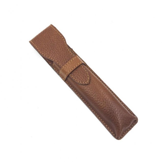 Etui na brzytwę Parker Saddle Straight Razor Travel Case LPSTBRN