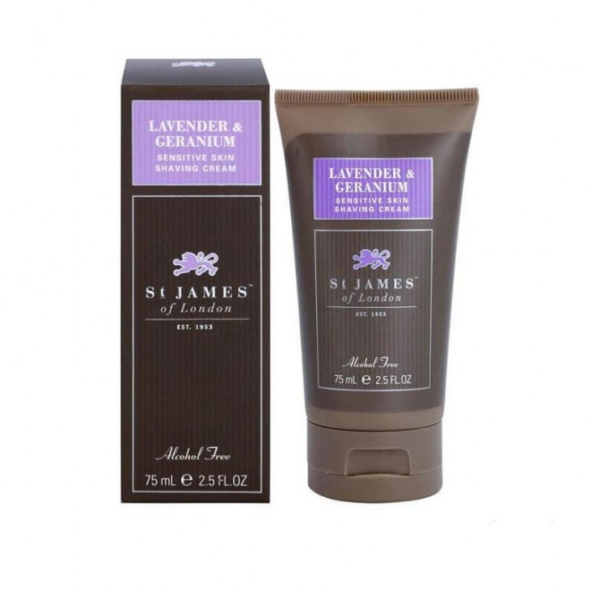 Krem do Golenia St. James of London Lavender & Geranium 75 ml