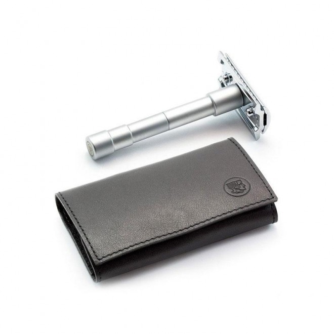 Maszynka do golenia Merkur Solingen Travel Razor 9046002 В skórzane etui