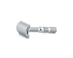 Maszynka do golenia na żyletki Merkur Solingen Travel Razor 90933000 w skórzanym etui