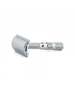 Maszynka do golenia na żyletki Merkur Solingen Travel Razor 90933000 w skórzanym etui