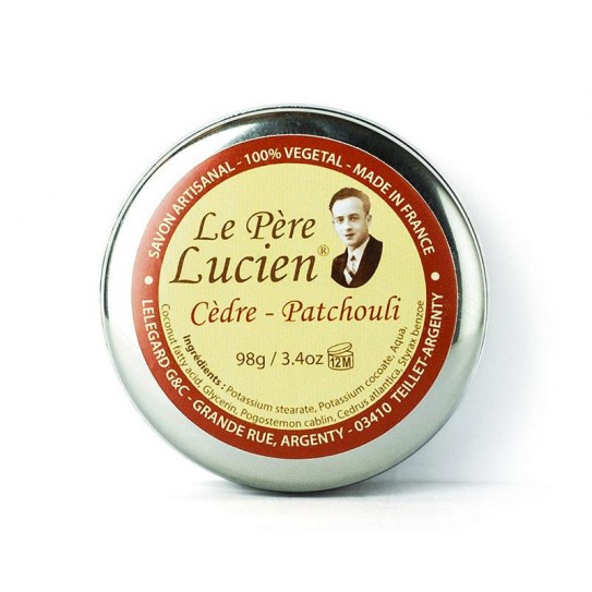 Mydło do golenia Le Pere Lucien Cedre Patchouli (z olejkiem cedru i paczuli) 98 g 