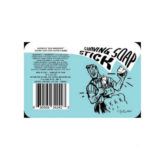 Mydło do golenia RazoRock “What The Puck ?” Blue Barbershop Shaving Soap Stick 75 g р