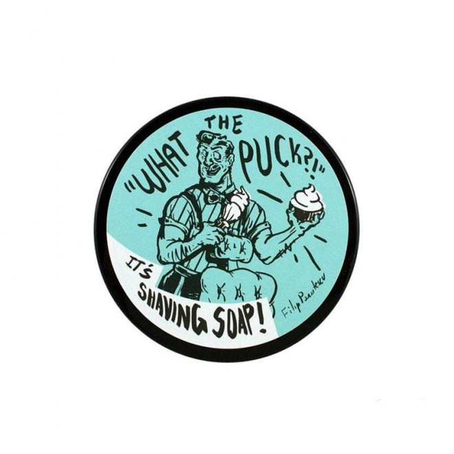 Mydło do golenia RazoRock “What The Puck ?” Blue Barbershop Shaving Soap 100 g 