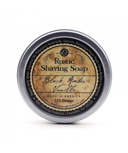 Mydło do golenia Wsp Rustic Shaving Soap Black Amber Vanille 125 g 