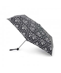 Parasolka damska Fulton Miniflat-2 Black Wallpaper L340 (6F2516) 