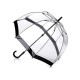 Parasolka damska przeźroczysta Fulton Birdcage-1 Black L04 (6F001) 