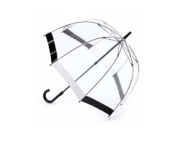 Parasolka damska przeźroczysta Fulton Birdcage-1 Black/White L041 (7S090) 