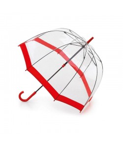 Parasolka damska przeźroczysta Fulton Birdcage-1 Red L041 (6F025) 