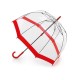 Parasolka damska przeźroczysta Fulton Birdcage-1 Red L041 (6F025) 