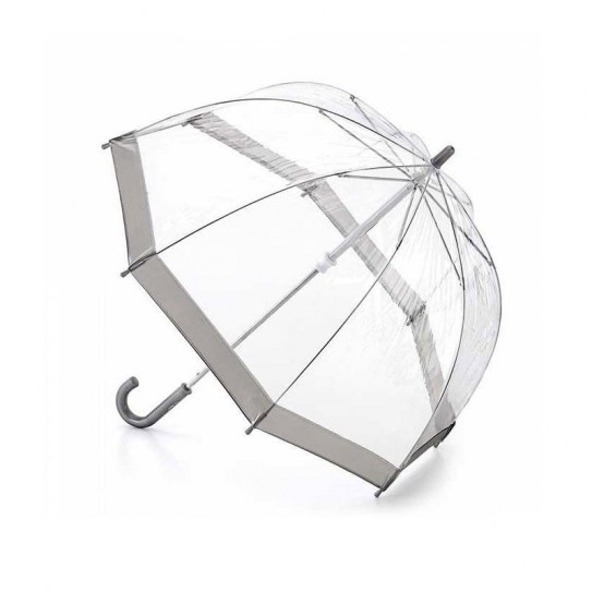 Parasolka damska przeźroczysta Fulton Birdcage-1 Silver L041 (6F003) 