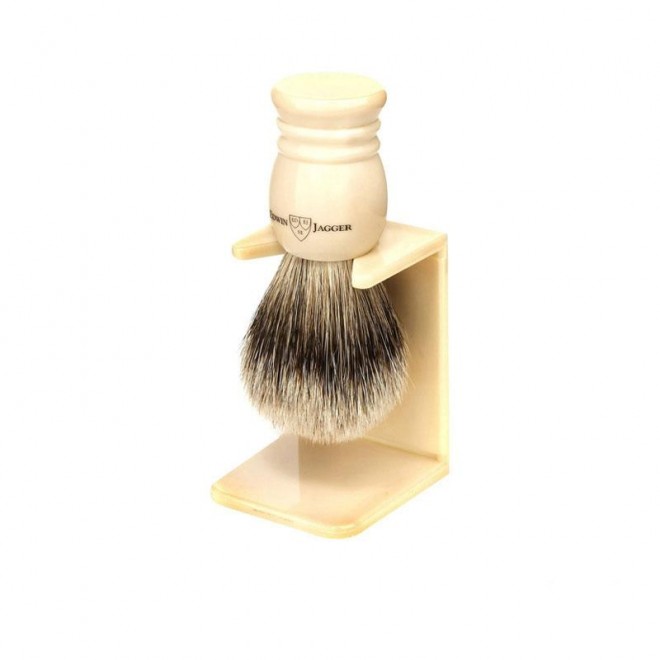 Pędzel do goleniaEdwin Jagger 9Ej257Sds Super Badger Small ze stojakiem