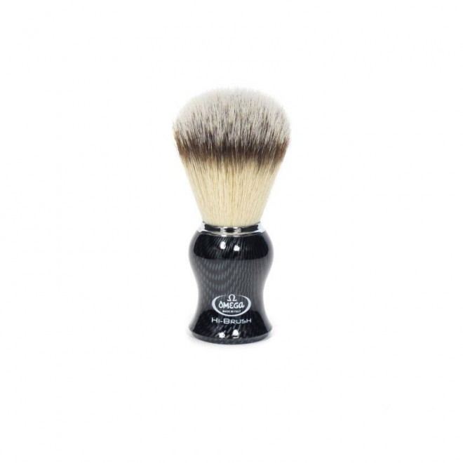 Pędzel do golenia Omega Hi-Brush 0146650 Carbon Effect syntetyczny