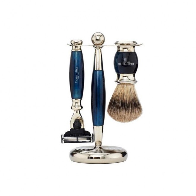 Zestaw do golenia Truefitt & Hill Edwardian Collection Mach 3 Blue Opal